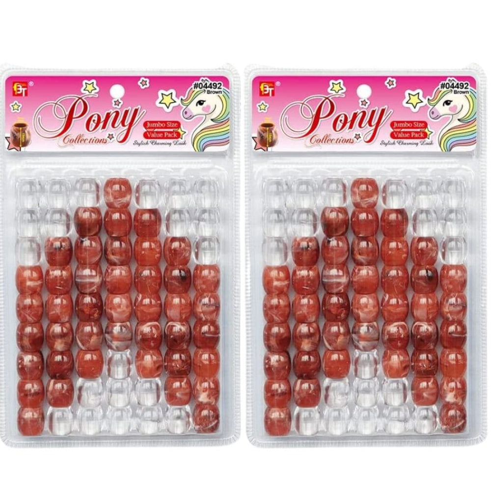 Beauty Town Marble Jumbo 15mm/9mm Round Beads