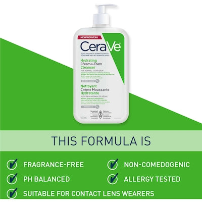 CeraVe HYDRATING CREAM-TO-FOAM -CLEANSER