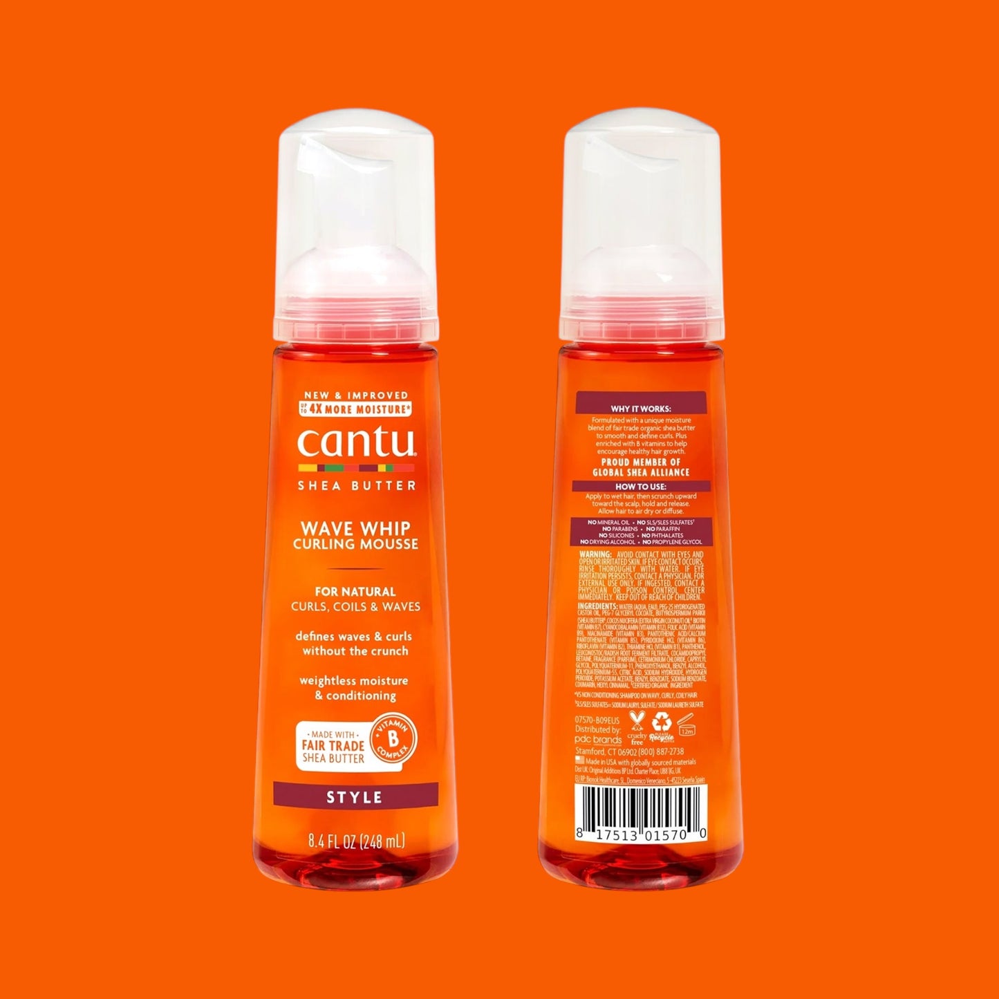 CANTU FOR NATURAL HAIR WAVE WHIP CURLING MOUSSE 8.4oz