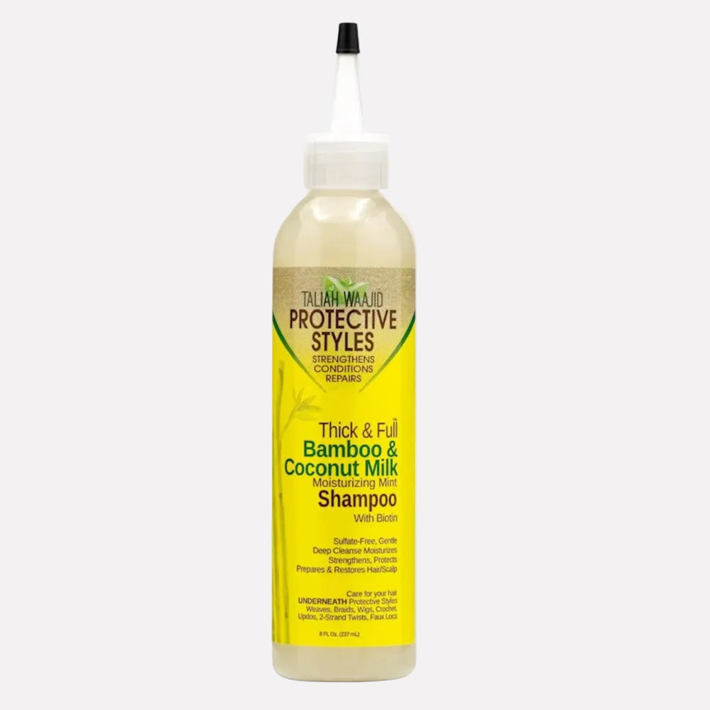 Taliah Waajid Protective Styles Bamboo & Coconut Milk Moisturizing Mint Shampoo With Biotin 8oz