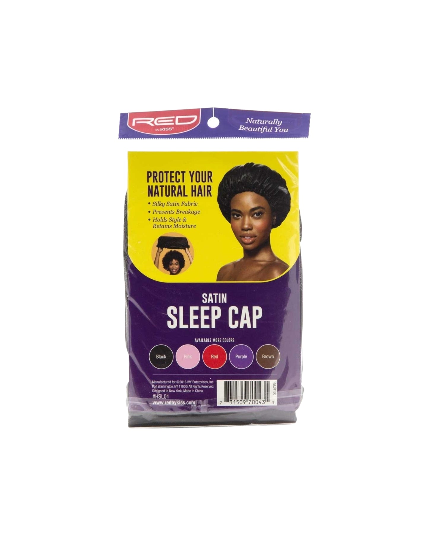 RED BY KISS SATIN SLEEP CAP