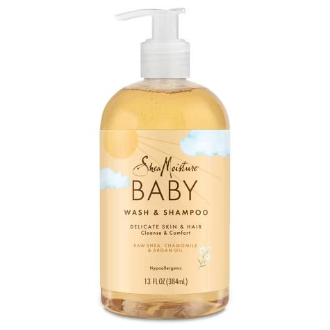 SHEA MOISTURE RAW SHEA CHAMOMILE & ARGAN OIL BABY WASH & SHAMPOO 13oz