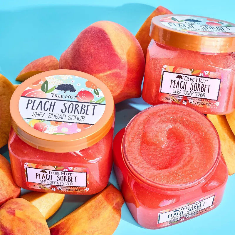 TREE HUT PEACH SORBET SHEA SUGAR SCRUB