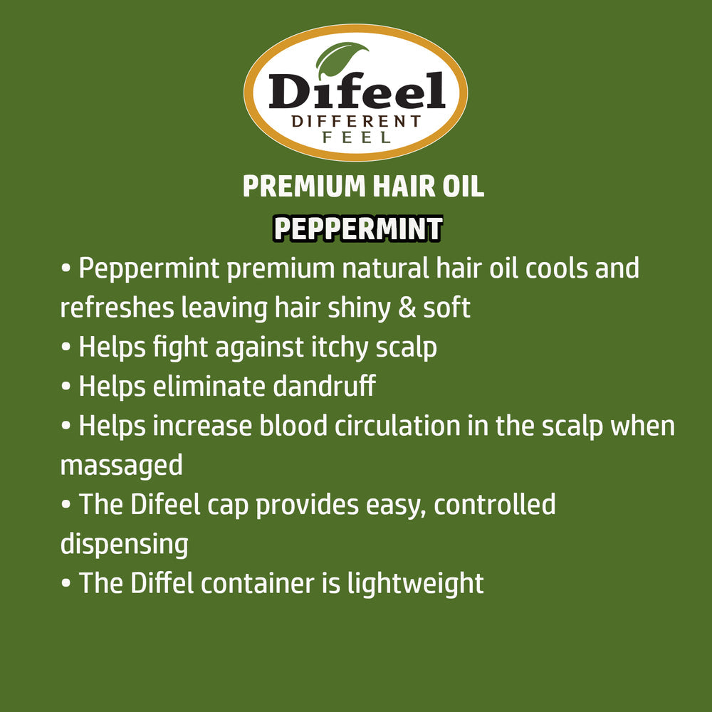 DIFEEL PREMIUM NATURAL HAIR OIL - PEPPERMINT OIL