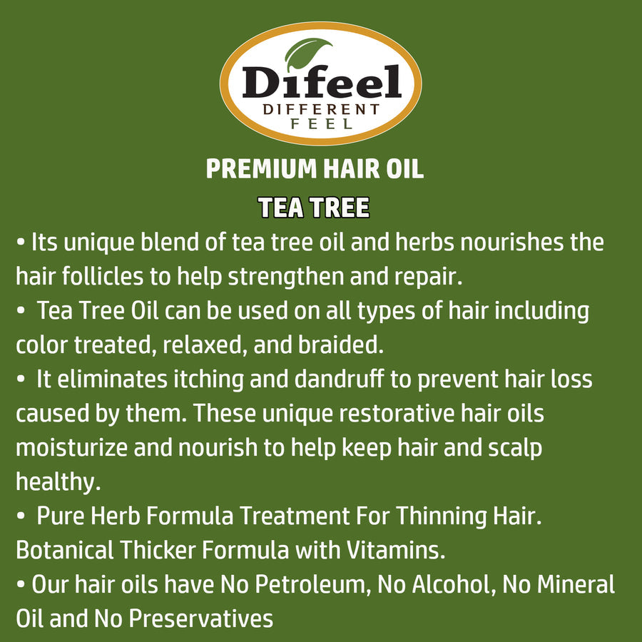 DIFEEL PREMIUM NATURAL HAIR OIL - TEA TREE OIL