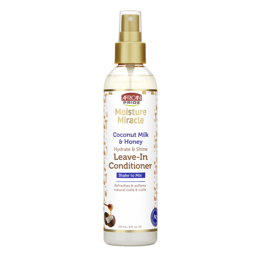 AFRICAN PRIDE MOISTURE MIRACLE HYDRATE & SHINE LEAVE-IN CONDITIONER